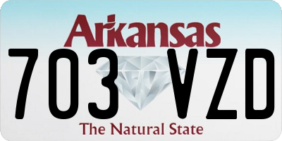 AR license plate 703VZD