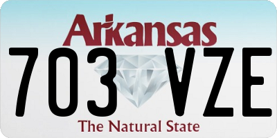 AR license plate 703VZE