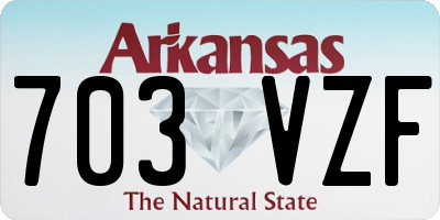 AR license plate 703VZF