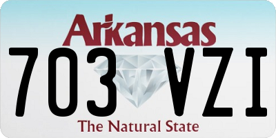 AR license plate 703VZI