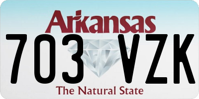 AR license plate 703VZK