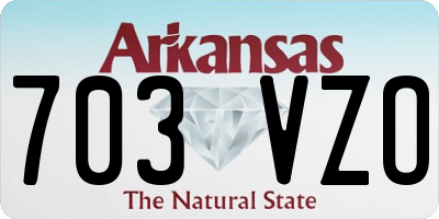 AR license plate 703VZO