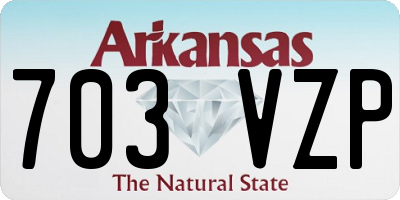 AR license plate 703VZP