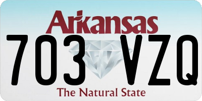 AR license plate 703VZQ