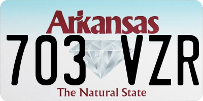 AR license plate 703VZR