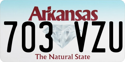 AR license plate 703VZU