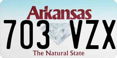 AR license plate 703VZX