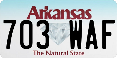 AR license plate 703WAF