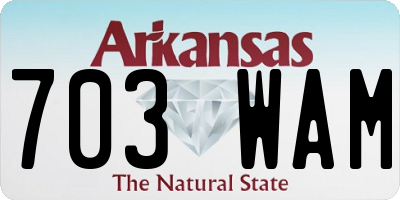 AR license plate 703WAM