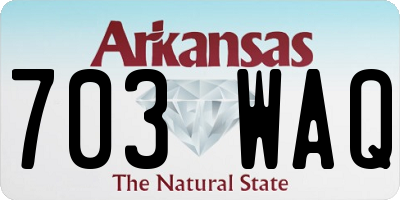 AR license plate 703WAQ