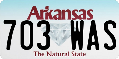 AR license plate 703WAS