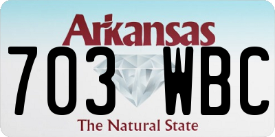 AR license plate 703WBC