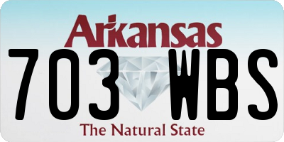 AR license plate 703WBS