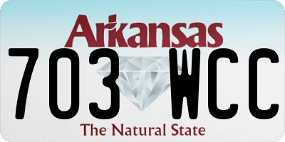 AR license plate 703WCC