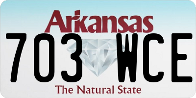 AR license plate 703WCE
