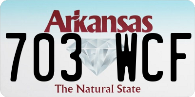 AR license plate 703WCF