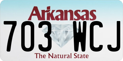 AR license plate 703WCJ