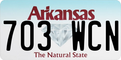 AR license plate 703WCN