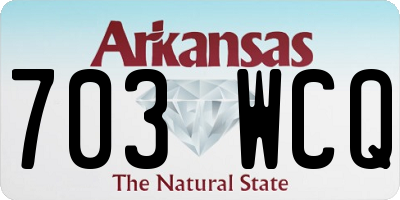 AR license plate 703WCQ