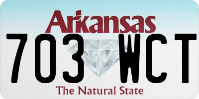 AR license plate 703WCT