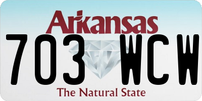 AR license plate 703WCW