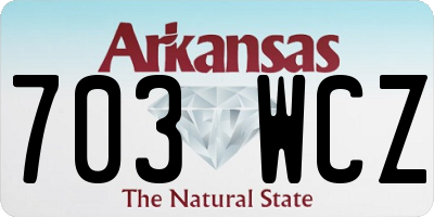 AR license plate 703WCZ