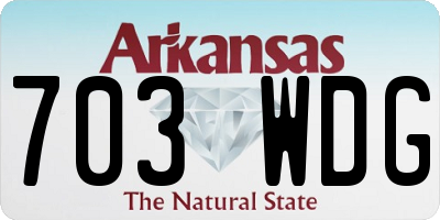 AR license plate 703WDG