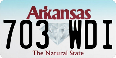 AR license plate 703WDI