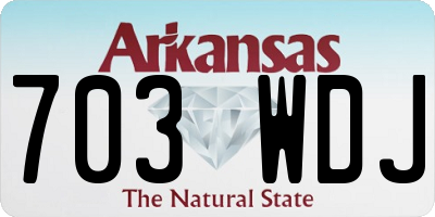 AR license plate 703WDJ