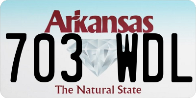 AR license plate 703WDL