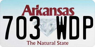 AR license plate 703WDP