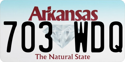 AR license plate 703WDQ