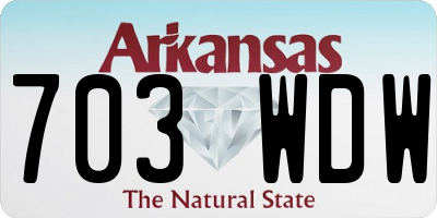 AR license plate 703WDW