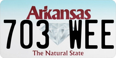 AR license plate 703WEE