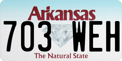 AR license plate 703WEH