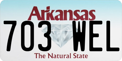 AR license plate 703WEL