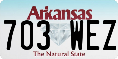 AR license plate 703WEZ