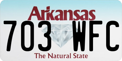 AR license plate 703WFC