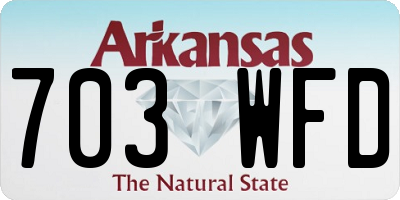 AR license plate 703WFD