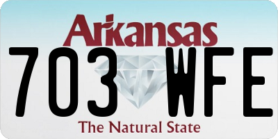 AR license plate 703WFE