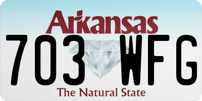 AR license plate 703WFG
