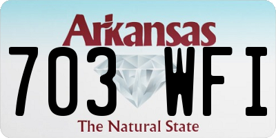 AR license plate 703WFI