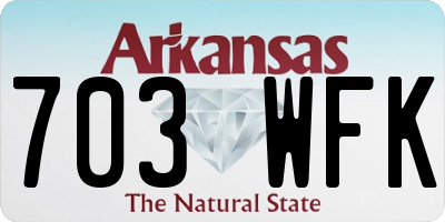 AR license plate 703WFK