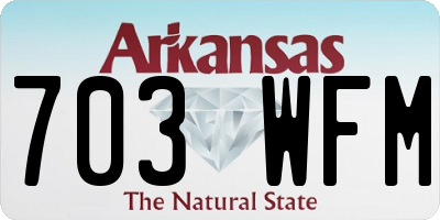 AR license plate 703WFM