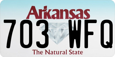 AR license plate 703WFQ