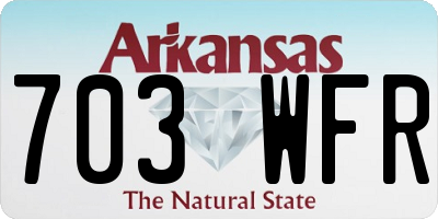 AR license plate 703WFR