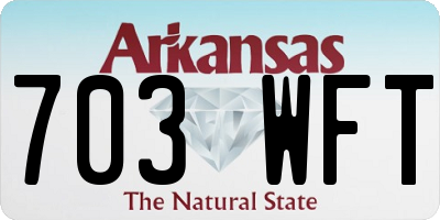AR license plate 703WFT