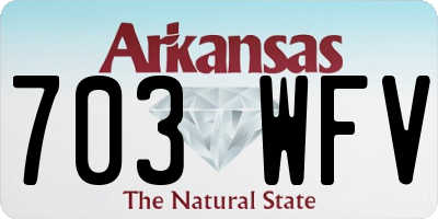 AR license plate 703WFV