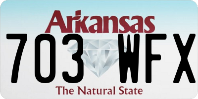 AR license plate 703WFX