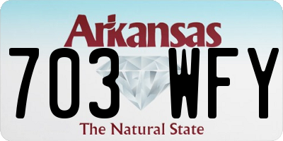 AR license plate 703WFY